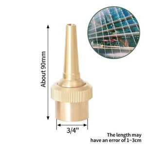 Nosel Air Mancur Model Jet lurus Bahan Kuningan Kepala Air Mancur Nosel Air Mancur Kolam Ikan 1/2 Inch 3/4 Inch
