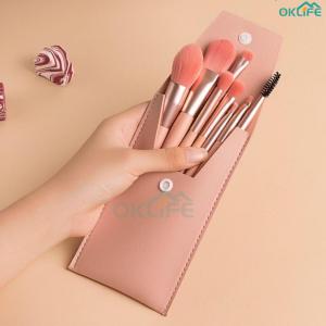 [SG Seller]8Pcs Multi-Function Cosmetic Makeup Brush Kit Soft Fluffy Bristle Foundation Blush Eyeshadow Eyelash Brushes