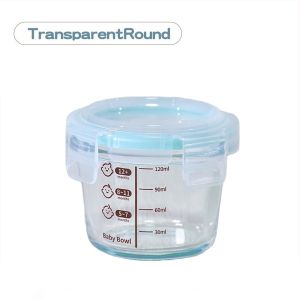 120ml Glass Baby Food Container with Leakproof Lid Small Food Storage Box for Baby Snack Container