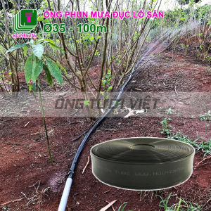 200m Ống dây tưới phun mưa Nguyễn Tân phi 35 (đục lỗ sẵn) [BH 12 tháng] | Ống mềm sử dụng trong hệ thống tưới nông nghiệp