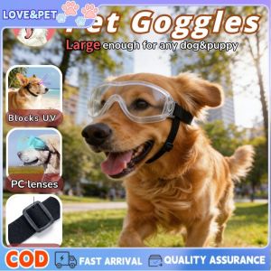 Dog Goggles Adjustable Large Sunglasses Anti-UV Waterproof Sun Glasses Eye Wear Protection