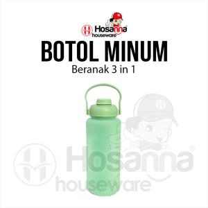 Botol Minum 3in1 Motivasi / Botol Beranak 1 Set