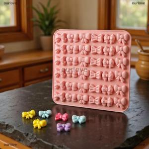 [COD] ourlove แม่พิมพ์ซิลิโคนรูปโบว์มี6รูปทรงที่แตกต่างกันแม่พิมพ์ช็อคโกแลตฟองดอง36ช่องสำหรับคัพเค้กเค้กหัตถกรรมน้ำตาล