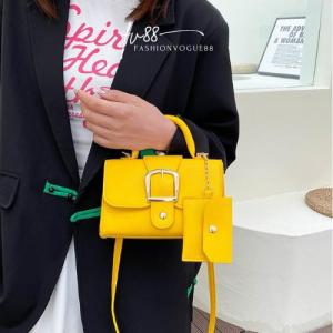 fv88 - Tas Wanita Tas Kerja Tas Pesta Korea Sling Bag Hand Bag Tas Selempang Kulit Leather PU Import