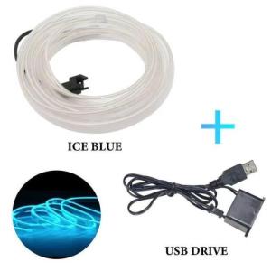 5m car interior accessories atmosphere lamp EL Console Auto LED Ambient Light Decorative Lamp Flexible Neon Light