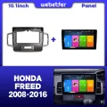 WeBetter 10.1inch 2 Din Car Radio Stereo Dashboard Modification Fascia Frame/Casing/Panel For Honda Freed 2008-2016. 