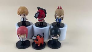AUQ Chainsaw Man anime figures including Chainsaw Man Denji and Bochi can be used as gashapon blind toys or display figurines