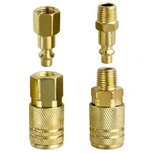 Quick Release Coupling Adapter Quick Coupler Tool Air Line Hose Fitting Quick Connect Air Hose Fittings Easy to Use