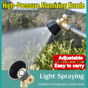 High Pressure Sprinkler Nozzle Adjustable Agricultural Spray Head for Garden Lawn Vegetable Irrigation Atomizer Nozzle with Strong Mist