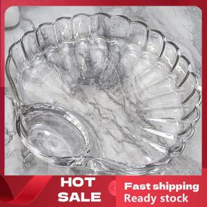 🚚【Local Express Delivery】🚚 1PC Shell DishTransparent Dumpling Plate With Vinegar Discs Vinegar Dishes Sushi Breakfast Dried Fruit Snack Shell Spitting Dish