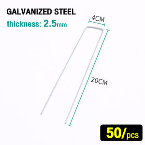 U-shaped ground nails plastic film nails greenhouse plastic film nails galvanized gardening ground nails anti-grass ground cloth nails