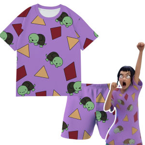 2025 New K-Pop: Demon Hunters Short Sleeve and Shorts Cartoon Anime Childrens Pajama Set Homewear Clothes