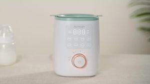 Momcozy Baby Bottle Warmer for Breast Milk Formula Food Fast Heat Fullest Nutrients Preserved One-Touch Easy Use Night Light for Nighttime Breastfeeding Newborn Essentials Supplies Gift for Mom