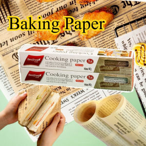 5M Baking Paper Vintage Greaseproof Cooking Paper Basket Liner for Bread Sandwich Burger Fries Baking Tools