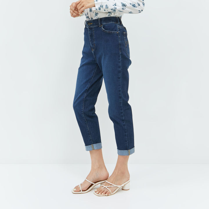 Geela Fashion Skinny Jeans 7/8 Midnight Blue Jeans