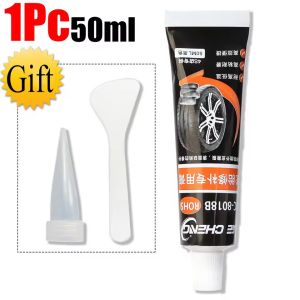 2PCS Strong Car Tire Repair Glue Black Adhesive Sealant Kit Waterproof Heat Wear Resist Auto Motorcycle Puncture Fix Tools Set