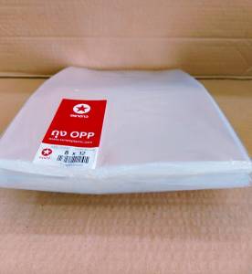 ถุงแก้ว 8×12 นิ้ว แพคละ 1 กก. ความหนา 50 ไมครอน ตราดาว