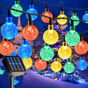 12M/7M/5M Solar Christmas crystal ball Lights Outdoor waterproof Solar Lights Christmas garden decoration outdoor family festival party Decoration Fairy Light