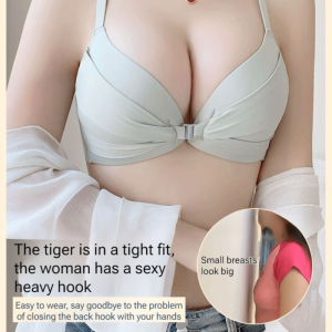 Bra kait depan tipis seksi yang memperbesar dada kecil Bra Tanpa Kawat yang Nyaman Bra dorong ke atas