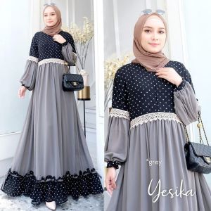 JESSY ACC YESIKA MAXI BL MONALISA MIX CERUTY BABYDOLL FULL PURING APLIKASI RENDA Gamis Busui Kekinian 2023 Gamis Wanita Dewasa Simple Viral Gamis Wanita Remaja Muslimah Gamis Model Terbaru Gamis Seragam Pesta Pernikahan