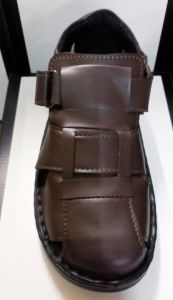 SCHUMANN2883 BROWN Anti -Slip Sandals-Sandal LelakI 100% ORIGINAL GENUINE LEATHER MADE IN MALAYSIA DIRECT FROM FACTORY