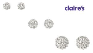 Khuyên tai mỹ ký Claires hàng xuất USA Canada - Set 01 đôi set 03 đôi hoặc set 6 đôi