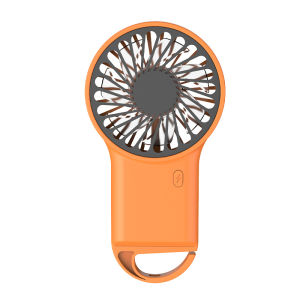 JUFOSIEN Y17 Kipas Angin Mini Portable Recharge /RGB Light Rechargeable Pocket Fan/The Roku Mini Fan dengan Gesper dan Cahaya Berwarna-warni