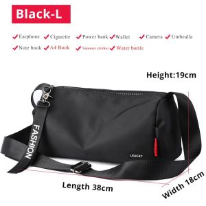 AOPULY Nylon Sling bag waterproof large capacity crossbody bag gym bag