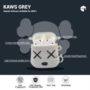 Casing Airpods Pro Gen 3 Gen 2 3D Case Kartun Grey Violance Lucu Silikon Softcase Earphone Pelindung Anti Debu