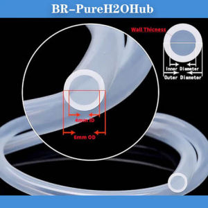 PER METER Pneumatic Tubing Clear PU Air Line or Fluid hose Pipe Tube 6x4 mm8x5mm10x6.5 MM12x8 MM