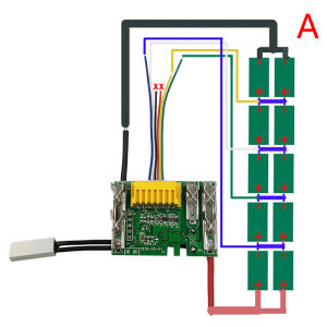 [Habilulu] Circuit Board PCB LED For Makita 18V 3 6 9Ah Bl1830 Power Tool Lithium Battery