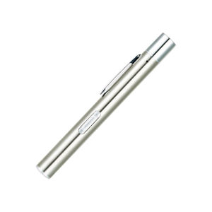 Mini USB Rechargeable Pen Light LED Flashlight Portable Dual Light Stainless Steel Clip Pocket Flashlight