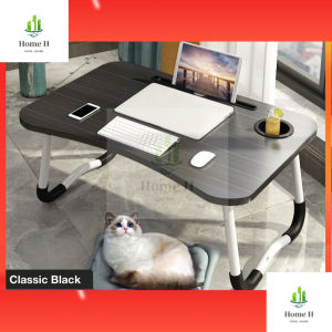 Multi-purpose Foldable Laptop Table Lazy Table Bed Table with Tablet Holder for Work Study