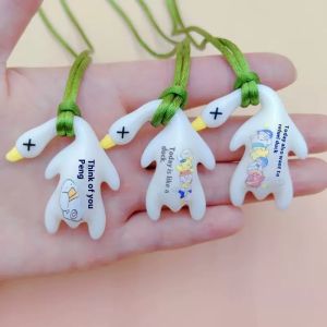 ผลไม้ดาว⭐จี้รูปเป็ดเรซินการ์ตูนน่ารักสำหรับ Hiasan Mobil