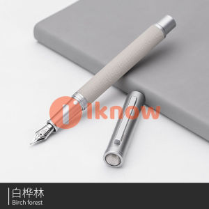 I know Black Forest Fountain Pen Medium Nib Classic Retro Design Converter Gift Metal Pen Set Stationery School supplies