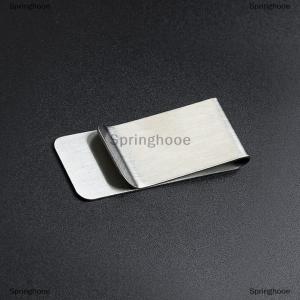 [COD] Springhooe High Quality Stainless Steel Metal Money Clip Fashion Simple Stainless Steel Money Clip Dollar Cash Clamp Holder Wallet for Men Women