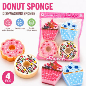 Dishwashing Sponge Scouring Pads Sponge Brush Tableware Wash Dishes Sponge Kitchen Home Cleaning Tool