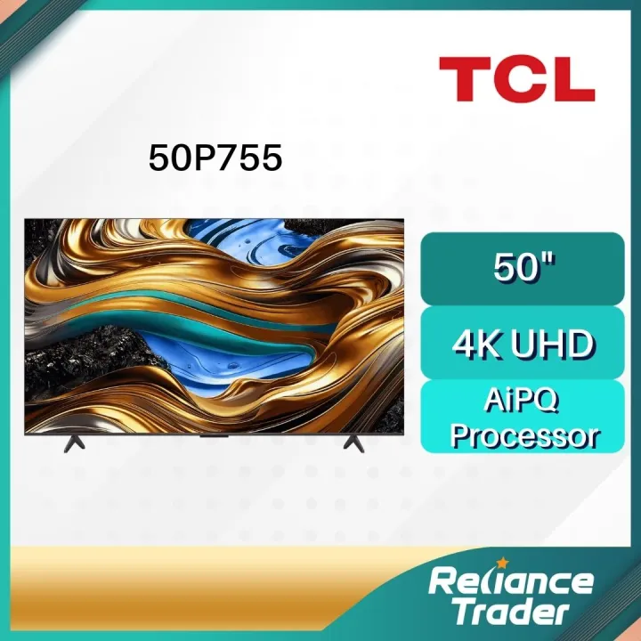 TCL 4K UHD Google TV Dolby Vision·Atmos (50") 50P755 / 50P7K