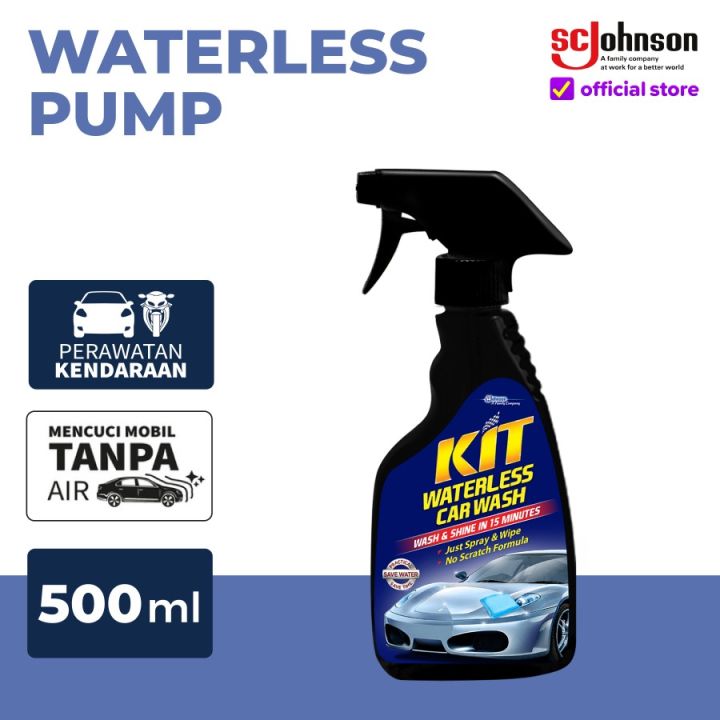 KIT Waterless Car Wash 500mL Hand Pump Cairan Sabun Pembersih Body Mobil Sepeda Motor Anti Baret Lecet Tanpa Bilas Air / KIT Spray Waterless Pump Shampo Sampo Kendaraan Tanpa Air Mencegah Jamur Bodi Mobil Motor Murah Termurah Best Seller Wax Detailing