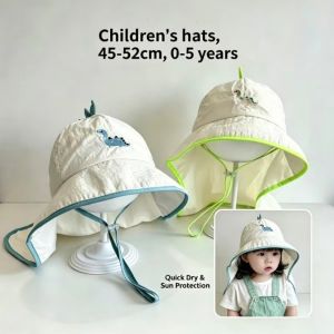 GOOTRADES Breathable Mesh Kids Shawl Sun Hat Cartoon Wide Brim Children Beach Hat Cute Soft Folding Girls Sun Hat Girl