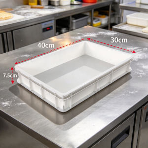 Covered stackable pizza dough fermentation box pizza fermentation container