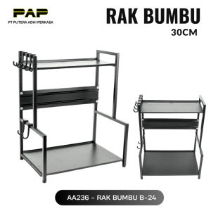 Rak Bumbu Dapur Stainless Steel Rak Botol Bumbu Rak Penyimpanan Bumbu Dapur Rak Bumbu 3 Susun