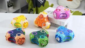 2026 Hot Sale [ Shipped from China ] Dinosaur Nine-Sided Magic Bean Cube Fingertip Roller Stress Relief Gyro Childrens Educational Logical Thinking Training Toy B3