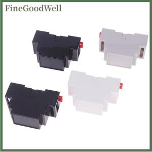 FineGoodWell 1PC DIN Rail PLC Junction Box Plastic Electronics Box Project Case 4Colors 88x37x59mm 35-Rail Mounting Instrument Housing