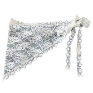 Flower Lace Triangular Tie Side Wrap Skirt for Women Aesthetic Mini Apron Skirt Tie Up Covering Sarong Scarf Capelet