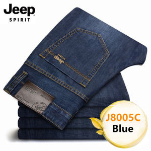 JEEP SPIRIT Quần Bò Nam Quần Thường Ngày Dáng Suông Dáng Rộng Mùa Thu Quần Nam Mỏng Mùa Hè Quần Dài Mùa Xuân Và Mùa Thu Công Sở