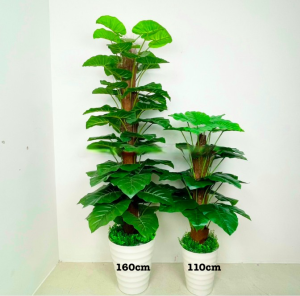 Cây trầu bà cột giả - Size 110cm - Cây giả hoa lụa Decor trang trí nhà cửa