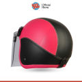 RetroGrade Helm Bogo Anak helem retro anak Lucu Polos Usia 2-6 Tahun Kaca Flat/Datar - Pink Hitam. 