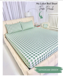 NO LUKOT PRINTED2 Bedsheet with FREE POUCH