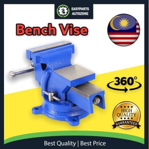 Autozone Clamp 4" Bench Vise Clamp Tool Grafting Tool Set ragum meja inch Swivel Base Bench Vice
